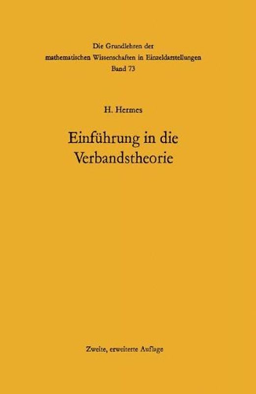 Einführung in die Verbandstheorie
