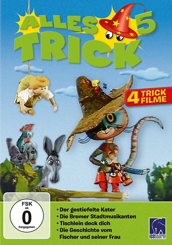 Alles Trick 5: 4 Trickfilme: Der gestiefelte Kater - Die Bremer Stadtmusikanten - Tischlein deck dich - Die Geschichte vom Fischer und seiner Frau DVD
