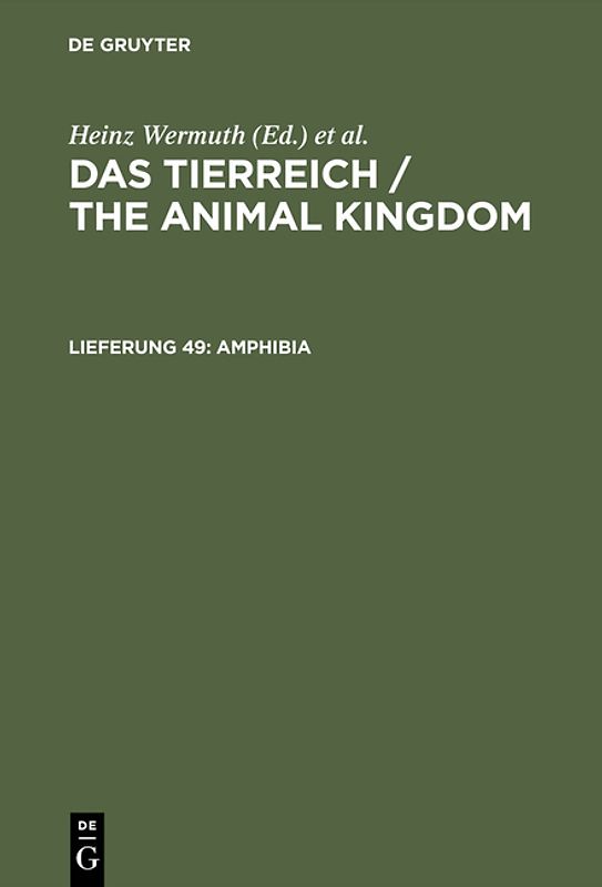 Das Tierreich / The Animal Kingdom / Amphibia