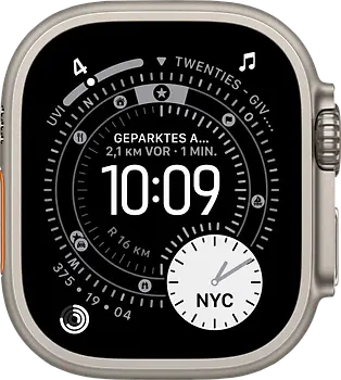 Apple Watch Ultra 3 49 mm Boîtier titane naturel [Wi-Fi + Cellulaire]