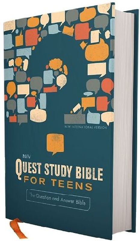 Niv, Quest Study Bible for Teens, Hardcover, Navy, Comfort Print
