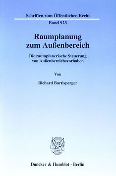 Raumplanung zum Außenbereich.