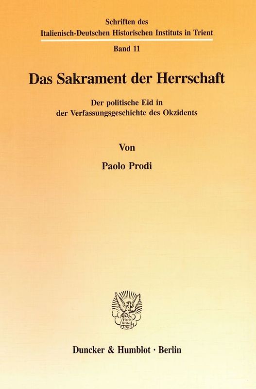 Das Sakrament der Herrschaft.