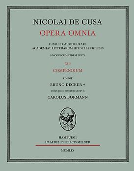 Nicolai de Cusa Opera omnia / Compendium
