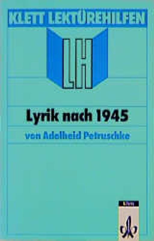 Lektürehilfen Lyrik nach 1945