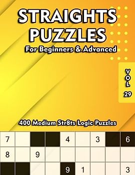 Medium Straights Sudoku Variation Puzzle Book: 400 Puzzles for Adults & Clever Kids