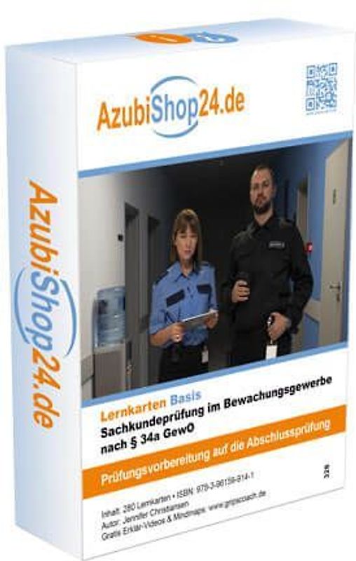 Lernkarten Sachkundeprüfung im Bewachungsgewerbe nach § 34a GewO