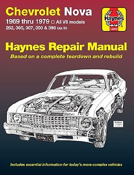 Chevrolet Nova V8 1969 Thru 1979 Haynes Repair Manual