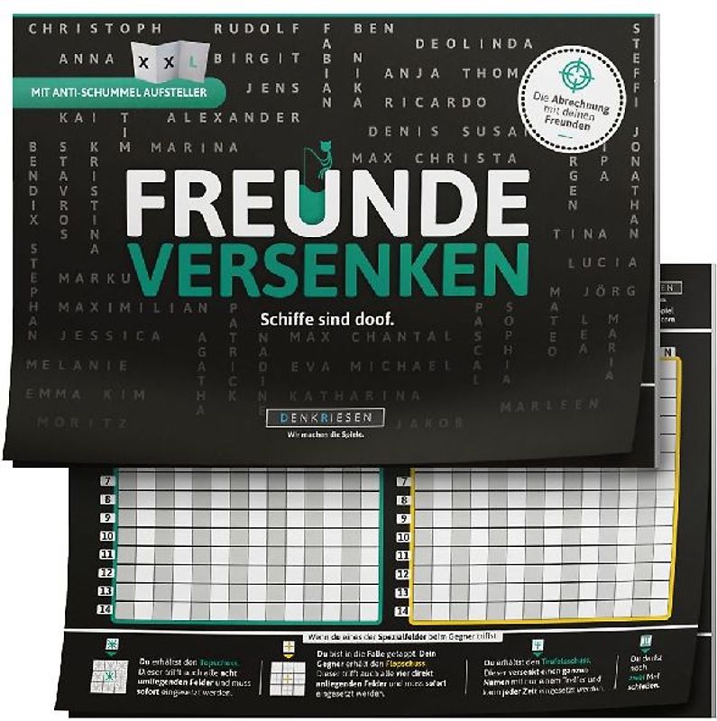 FREUNDE VERSENKEN® - "Schiffe sind doof" - Schiffe versenken neu aufgelegt