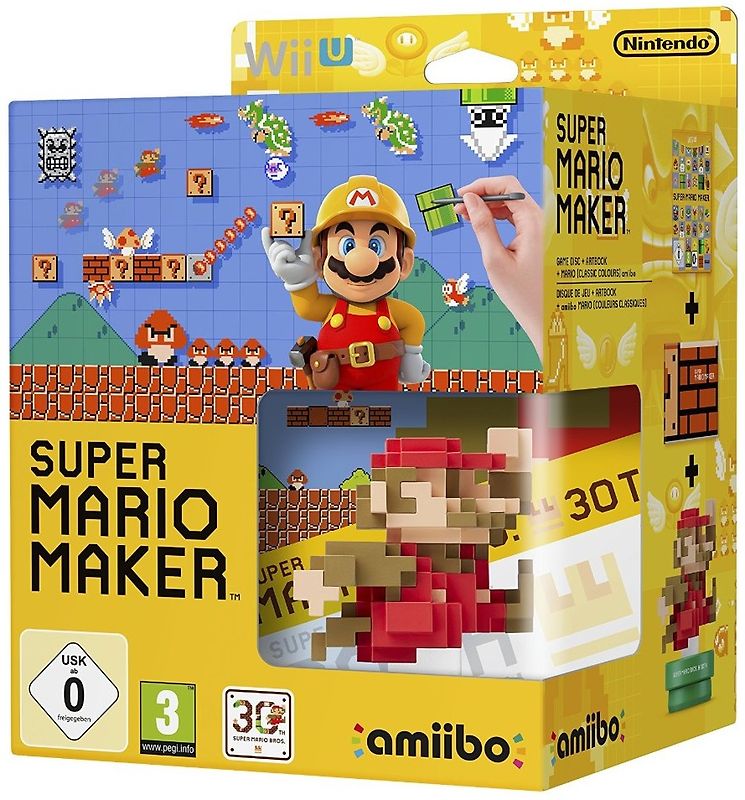 Super Mario Maker [inkl. 8-Bit Mario Figur & Artbook] Nintendo Wii U