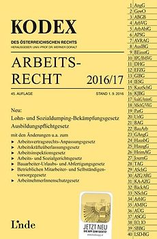 KODEX Arbeitsrecht 2016/17
