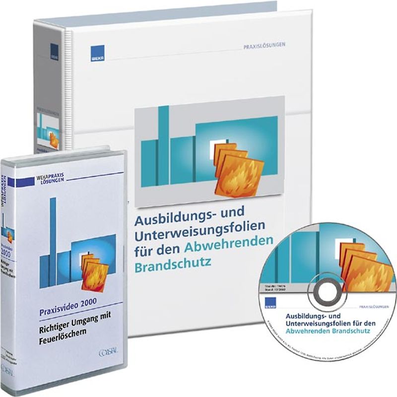 Ausbildungs- und Unterweisungsfolien für den abwehrenden Brandschutz /Richtiger Umgang mit Feuerlöschern (Video)