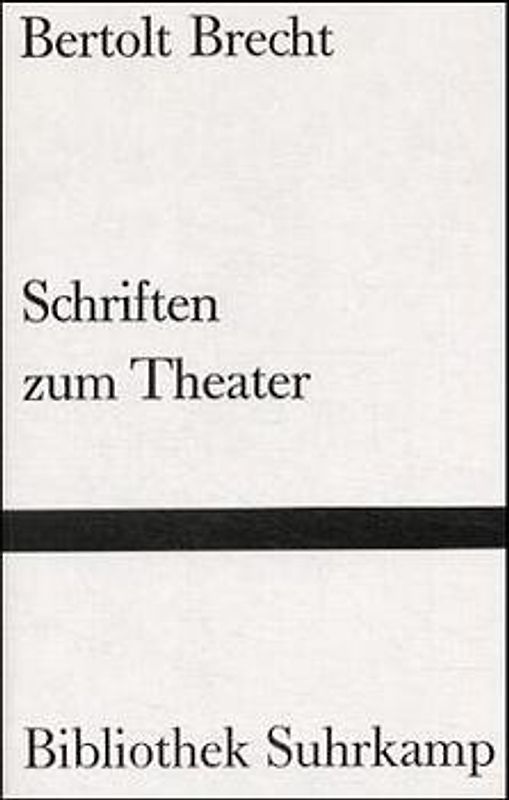 Schriften zum Theater