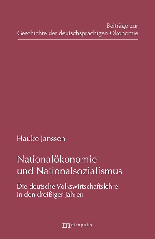 Nationalökonomie und Nationalsozialismus