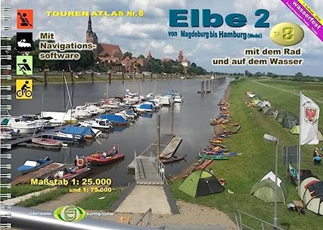 TourenAtlas 08  Elbe-2 von Magdeburg bis Hamburg