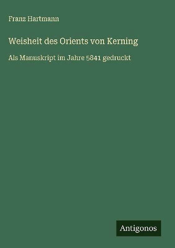 Weisheit des Orients von Kerning
