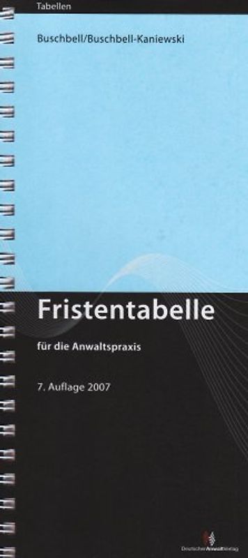 Fristentabelle
