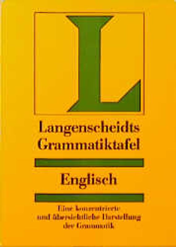 Langenscheidt Grammatiktafeln. Englisch