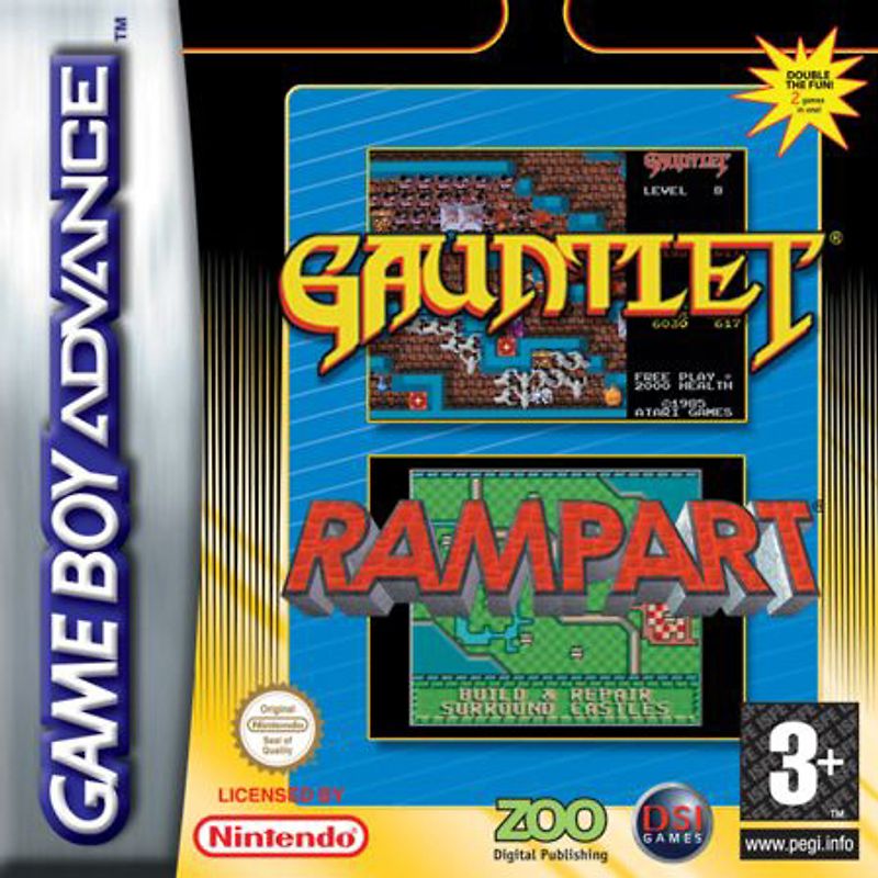 Gauntlet Rampart Nintendo Game Boy Advance