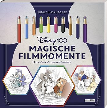Disney 100: Magische Filmmomente - Die schönsten Szenen zum Ausmalen