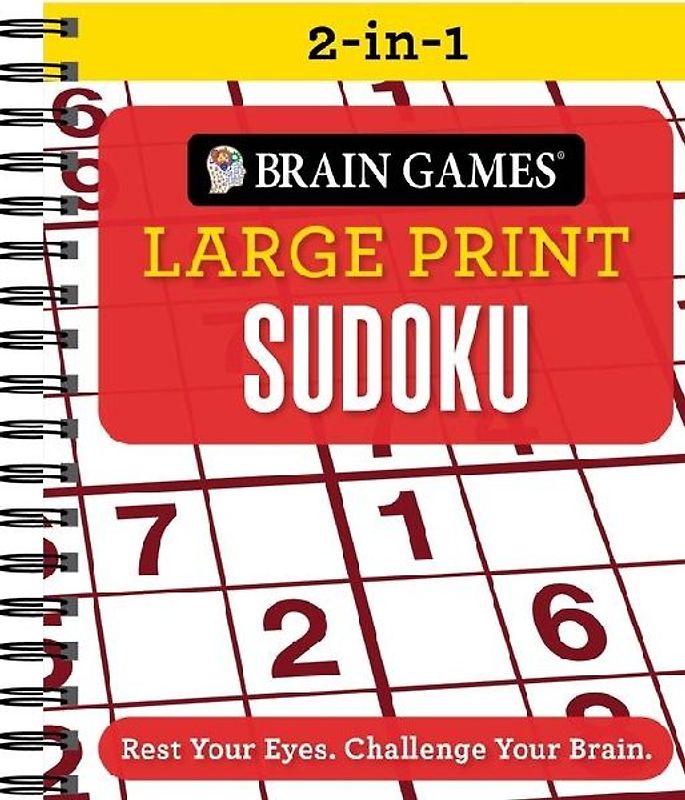 Brain Games 2-In-1 - Large Print Sudoku