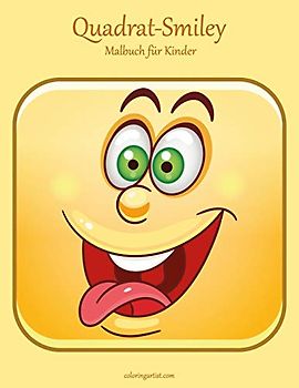 Quadrat-Smiley-Malbuch für Kinder