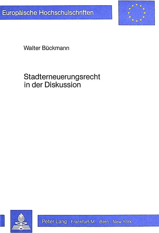 Stadterneuerungsrecht in der Diskussion
