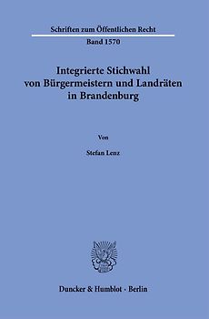 Integrierte Stichwahl von Bürgermeistern und Landräten in Brandenburg