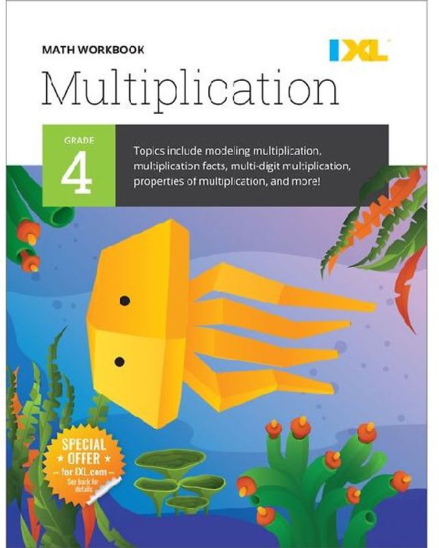IXL Math Workbook: Grade 4 Multiplication
