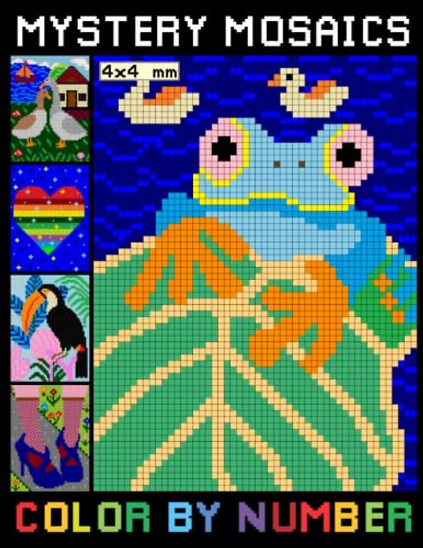 Mystery Mosaics Color By Number: Color Quest Extreme Challenges to Complete, Pixel Art For Adults & Kids, Easy Coloring Pages for Stress Relief & Relaxation, Cute Gifts Ideas