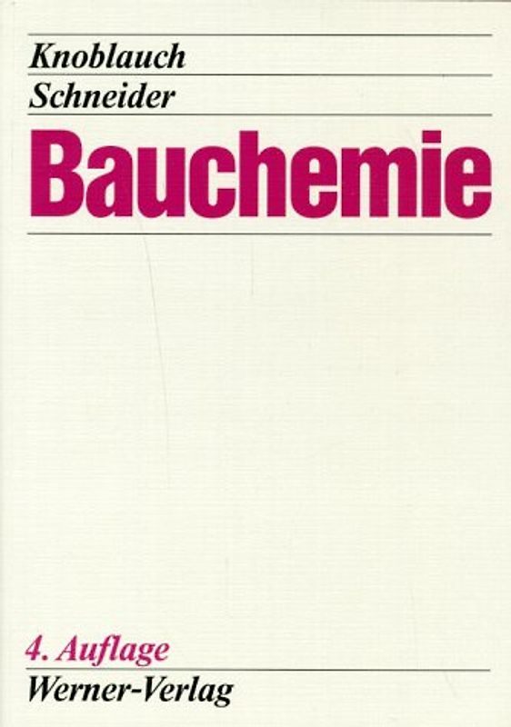 Bauchemie