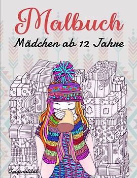 Malbuch Mädchen ab 12 Jahre - Originalität: Wunderschöne Zentangle Motive zum Ausmalen für Mädchen und Teenager | Beschäftigungsbuch Mit 50 Einzigartigen Motiven