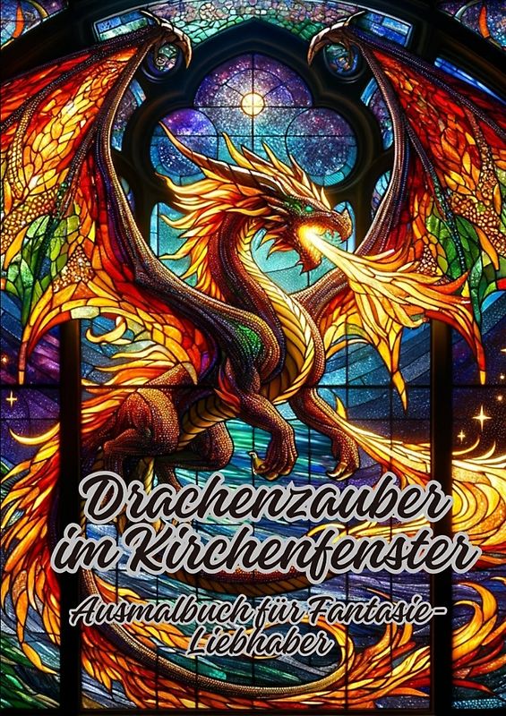 Drachenzauber im Kirchenfenster