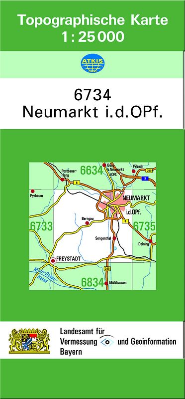 TK25 6734 Neumarkt i.d.OPf