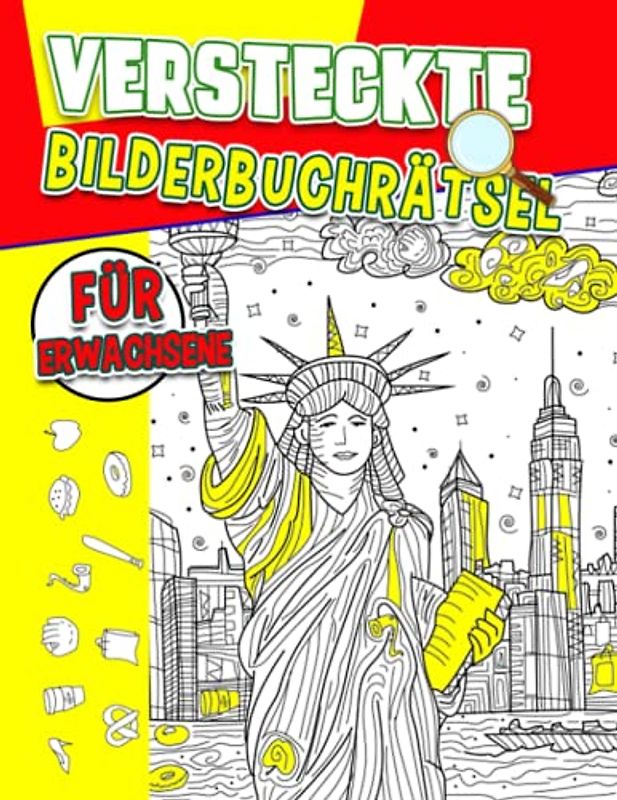 Kaum versteckte Bilderbuchrätsel für Erwachsene: Wimmelbilde mit 30 Bildern für Erwachsene Zeichnung | Geschenke zu Weihnachten, Geburtstag zur Entspannung