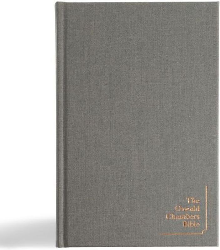 CSB Oswald Chambers Bible, Cloth Over Board