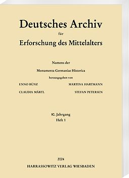 Deutsches Archiv für Erforschung des Mittelalters 80 (2024) 1