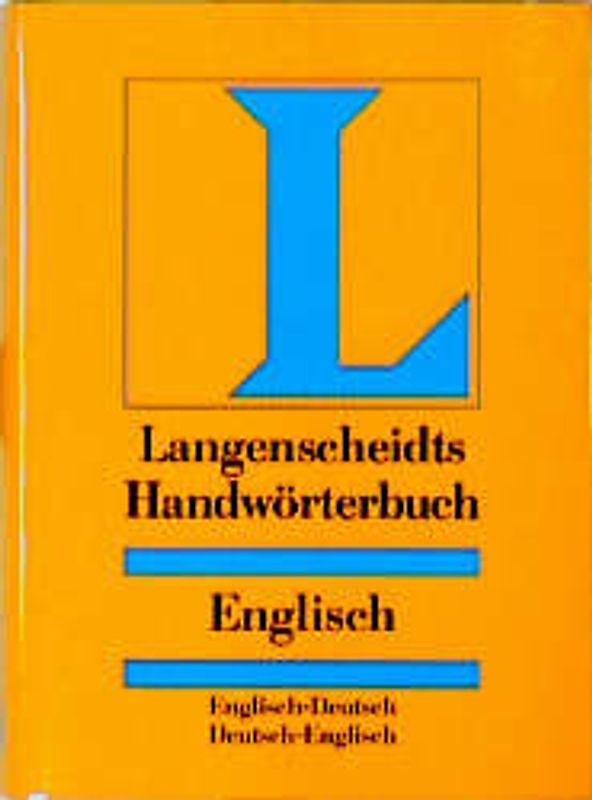 Langenscheidt Handwörterbücher. Englisch-Deutsch /Deutsch-Englisch