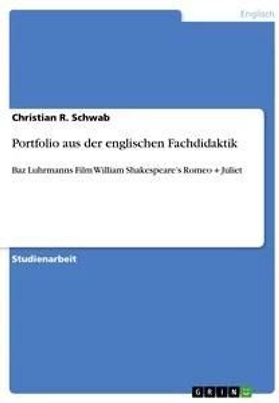 Portfolio aus der englischen Fachdidaktik
