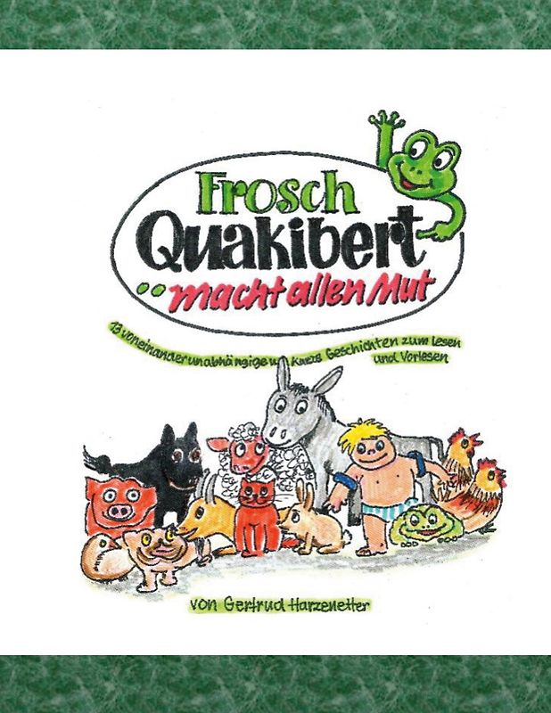 Frosch Quakibert macht allen Mut