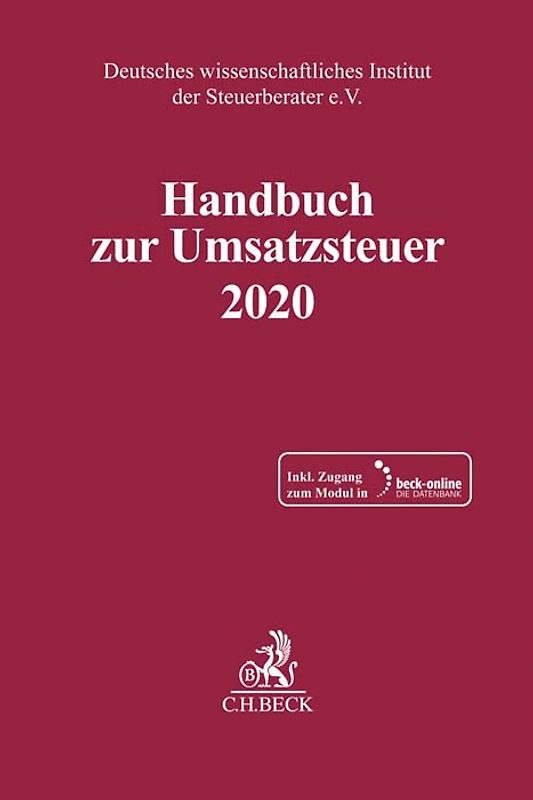 Handbuch zur Umsatzsteuer 2020