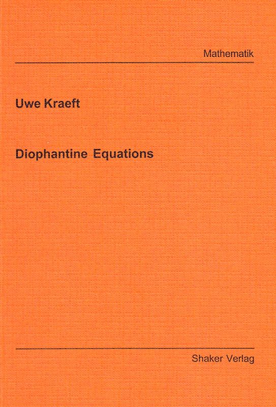 Diophantine Equations
