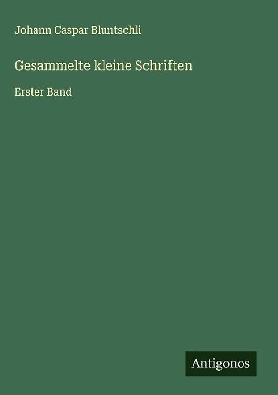 Gesammelte kleine Schriften