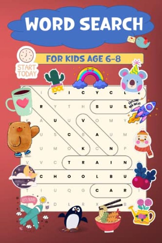 word search for kids 6-8: 100+ Word Search Puzzles : great way to help improve vocabulary, spelling, reading speed and concentration.