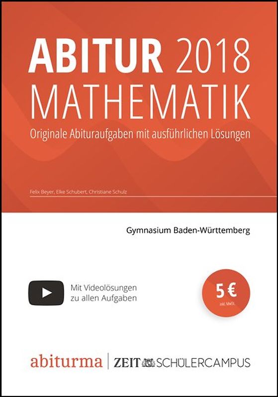 Abitur 2018 Mathematik Baden-Württemberg