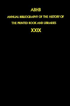 Annual Bibliography of the History of the Printed Book and Libraries