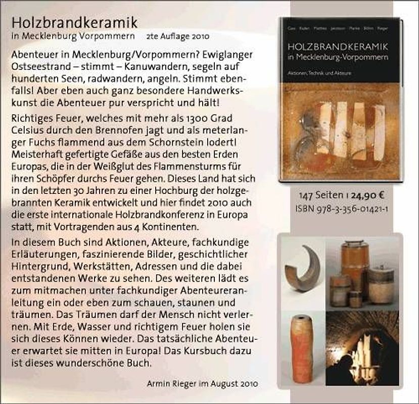 Holzbrandkeramik in Mecklenburg-Vorpommern