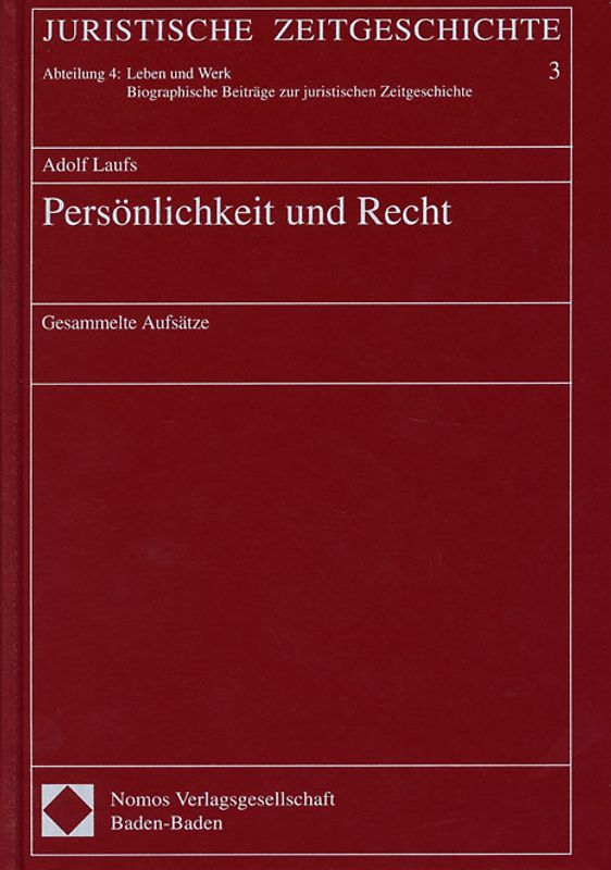 Persönlichkeit und Recht