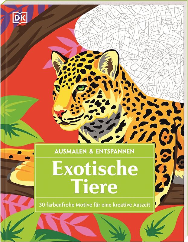 Ausmalen & Entspannen. Exotische Tiere