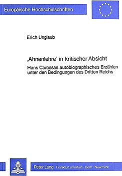 Ahnenlehre in kritischer Absicht